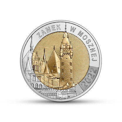 POLSKA 5 zł / 2022 r -  Zamek w Mosznej