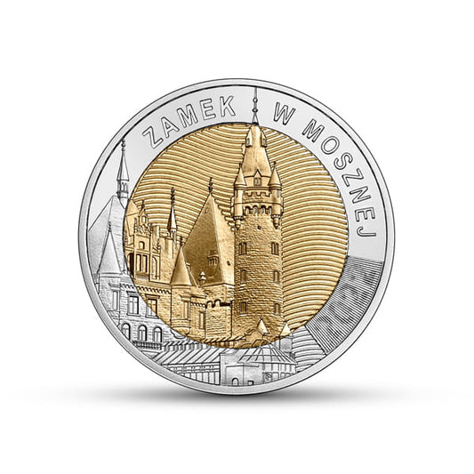 POLSKA 5 zł / 2022 r -  Zamek w Mosznej