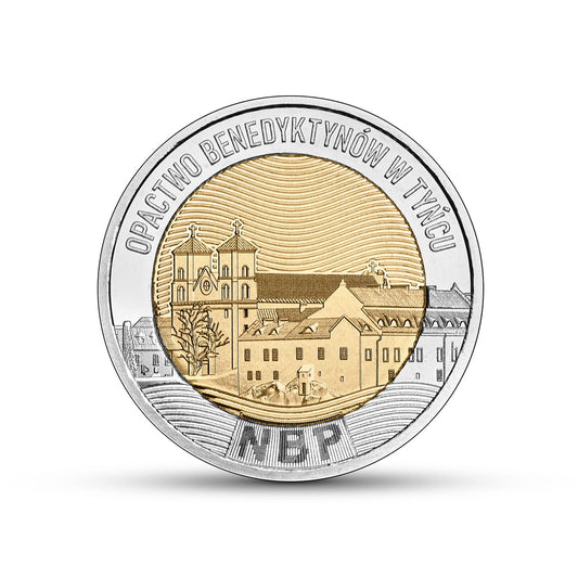 POLSKA 5 zł / 2024 r - Opactwo Benedyktynów w Tyńcu