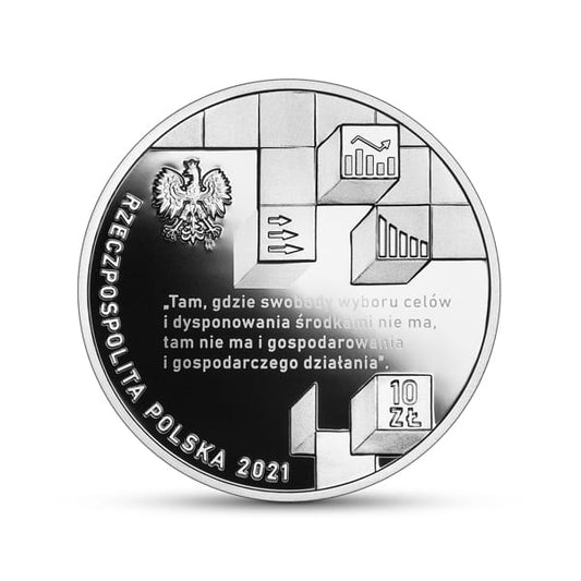 10 zł / 2021 r. -  Wielcy polscy ekonomiści – Edward Taylor