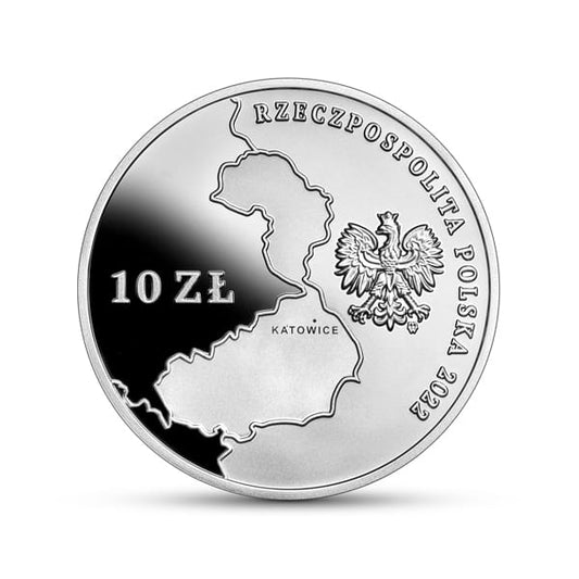 10 zł / 2022 r. -  100. rocznica powrotu Górnego Śląska do Polski