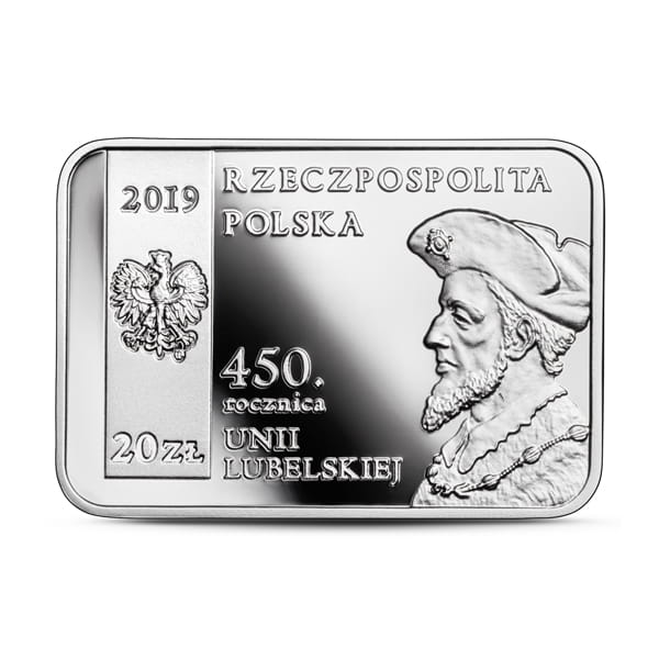 20 zł / 2019 r. -  450. rocznica unii lubelskiej