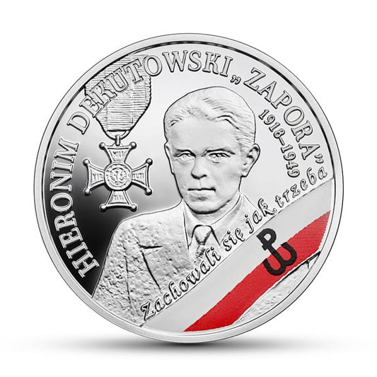 10 zł / 2018 r. -  Żołnierze Niezłomni - Hieronim Dekutowski, ps. „Zapora”