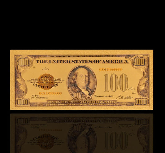 USA: Banknot złocony 100$ - STO dolarów /1928