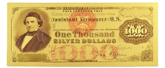 USA: Banknot złocony 1000$ - TYSIĄC dolarów /1878