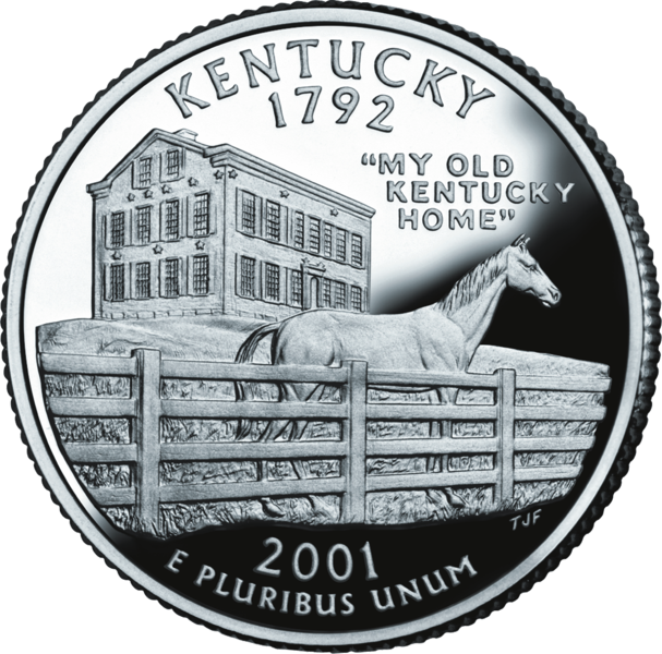 USA:  25 Centów / 2001 r. - Kentucky (nr 15)