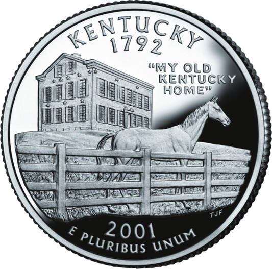 USA:  25 Centów / 2001 r. - Kentucky (nr 15)