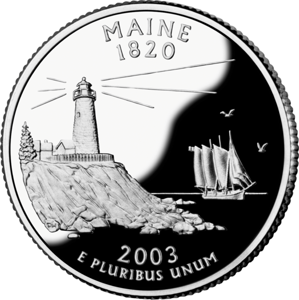 USA:  25 Centów / 2003 r. - Maine (nr 23)