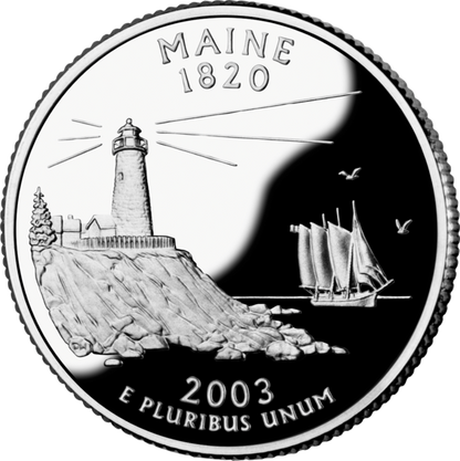 USA:  25 Centów / 2003 r. - Maine (nr 23)