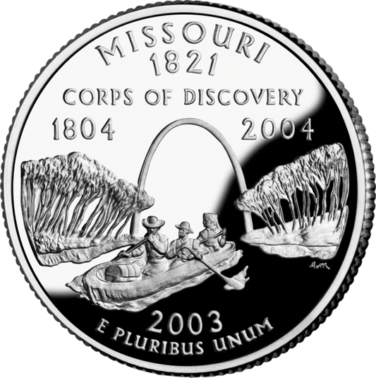 USA:  25 Centów / 2003 r. - Missouri (nr 24)