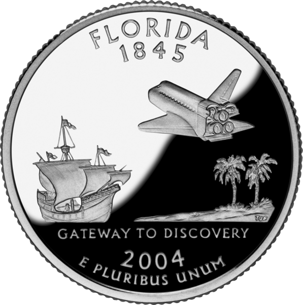 USA:  25 Centów / 2004 r. - Floryda (nr 27)