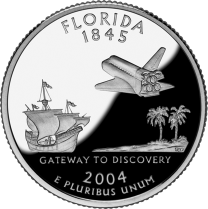 USA:  25 Centów / 2004 r. - Floryda (nr 27)