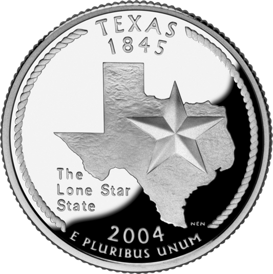 USA:  25 Centów / 2004 r. - Teksas (nr 28)