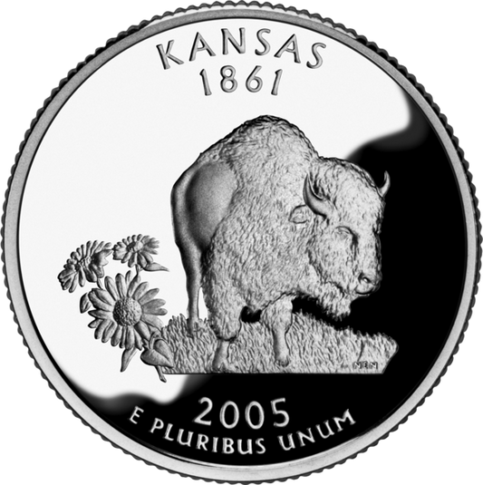 USA:  25 Centów / 2005 r. - Kansas (nr 34)