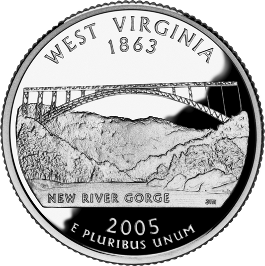 USA:  25 Centów / 2005 r. - Wirginia Zachodnia (nr 35)