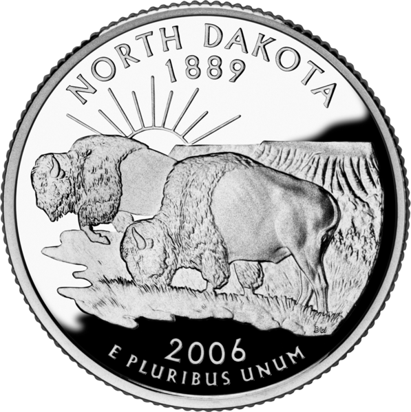 USA:  25 Centów / 2006 r. - Dakota Północna (nr 39)