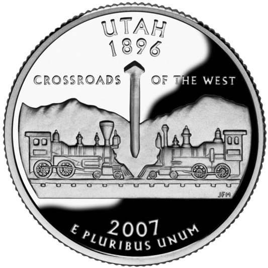USA:  25 Centów / 2007 r. - Utah (nr 45)