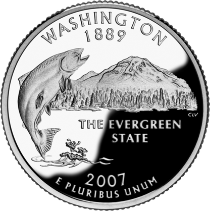 USA:  25 Centów / 2007 r. - Waszyngton (nr 42)