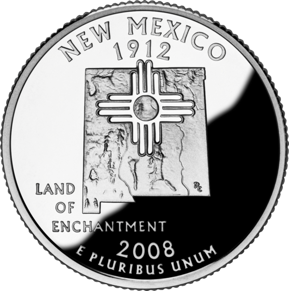 USA:  25 Centów / 2008 r. - Nowy Meksyk (nr 47)
