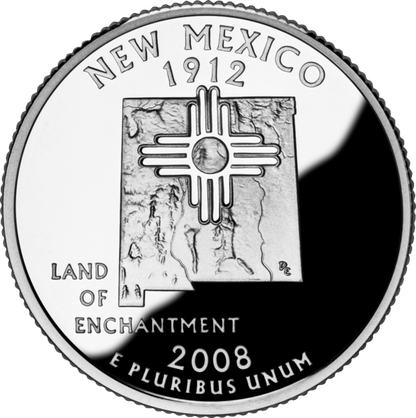 USA:  25 Centów / 2008 r. - Nowy Meksyk (nr 47)