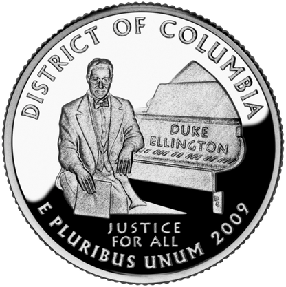 USA:  25 Centów / 2009 r. - Dystrykt Kolumbii (nr 51)