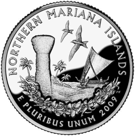 USA:  25 Centów / 2009 r. - Mariany Północne (nr 56)