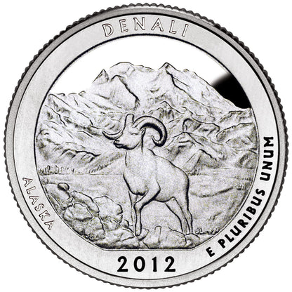 USA:  25 Centów / 2012 r. -  Park Narodowy Denali (nr 15)