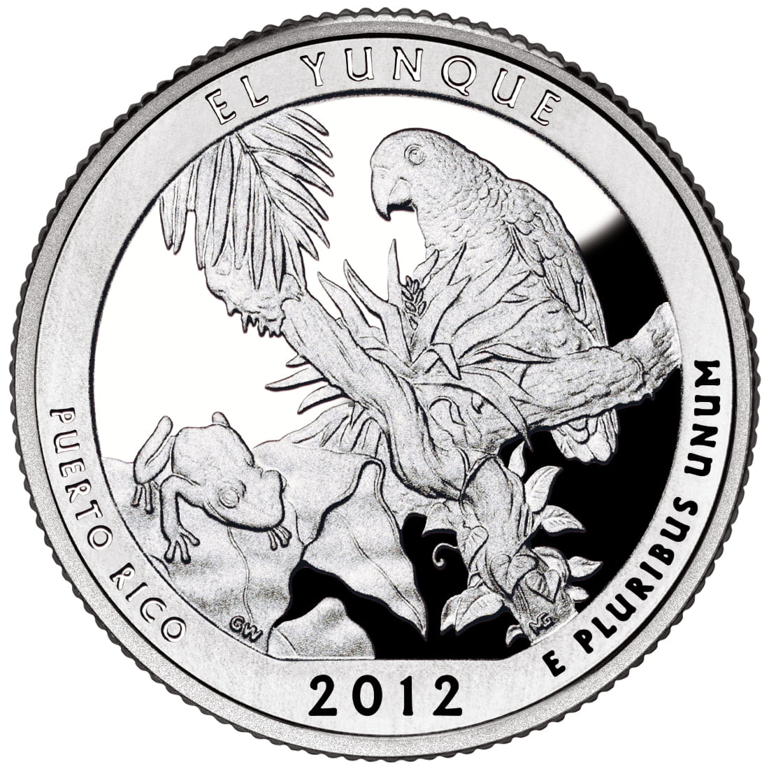 USA:  25 Centów / 2012 r. -  Park Narodowy El Yunque (nr 11)
