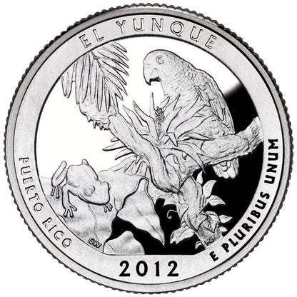 USA:  25 Centów / 2012 r. -  Park Narodowy El Yunque (nr 11)