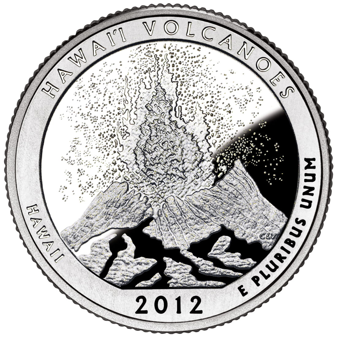 USA:  25 Centów / 2012 r. -  Park Narodowy Wulkany Hawaiʻi (nr 14)