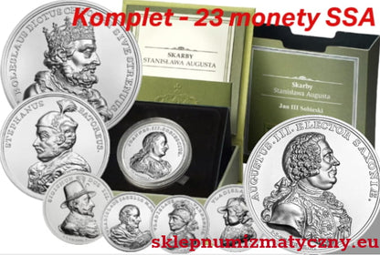 Komplet - 23 monety: 50 zł - SSA z lat 2013 - 2023